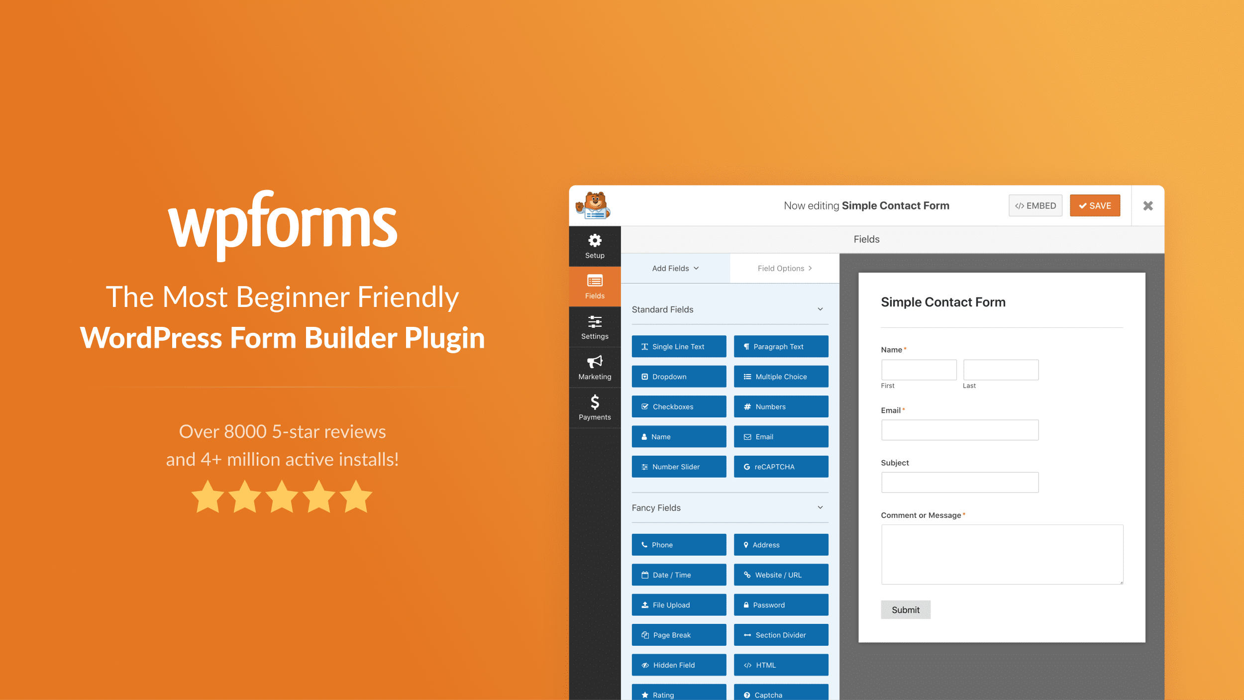 wpforms plugins de wordpress más populares