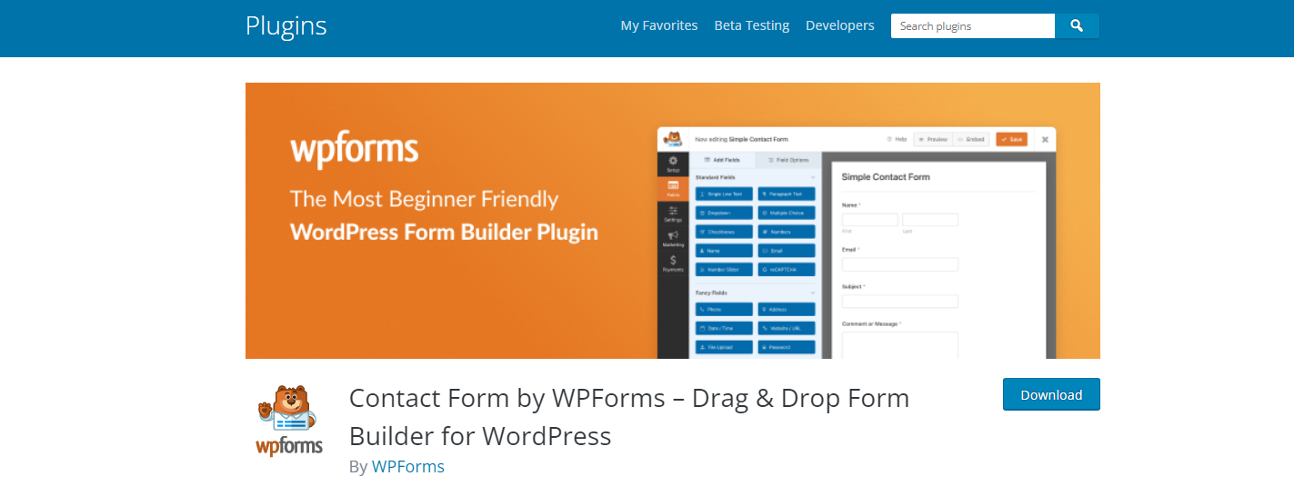 WPforms - Complementos de comercio electrónico de WordPress