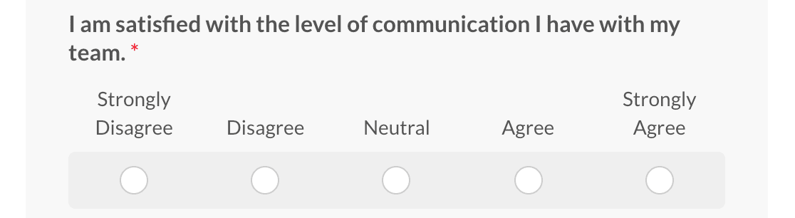 employee engagement survey likert scale