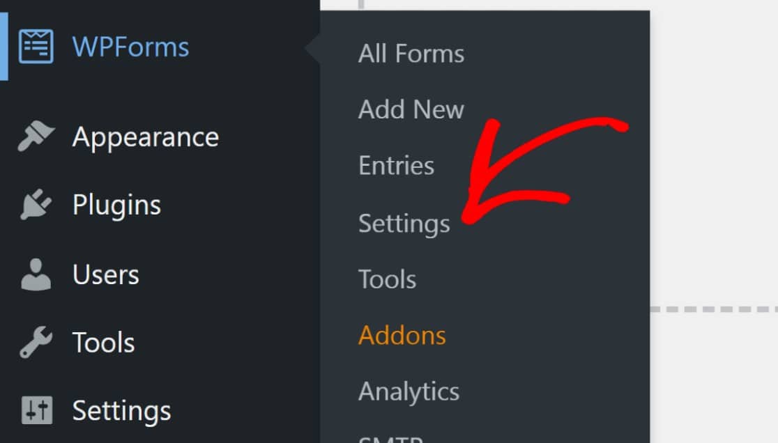 wpforms settings