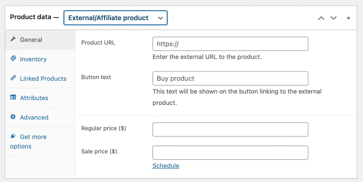 adăugarea de produse afiliate în WooCommerce