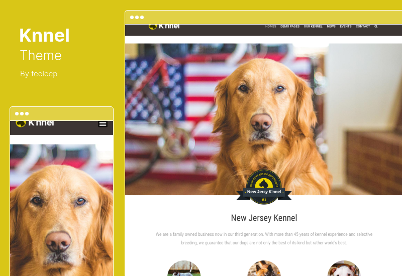 Thème Knnel - Thème WordPress Ultimate Dog Breeder