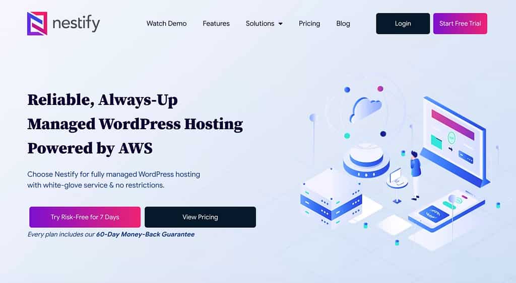 Хостинг Nestify AWS WordPress