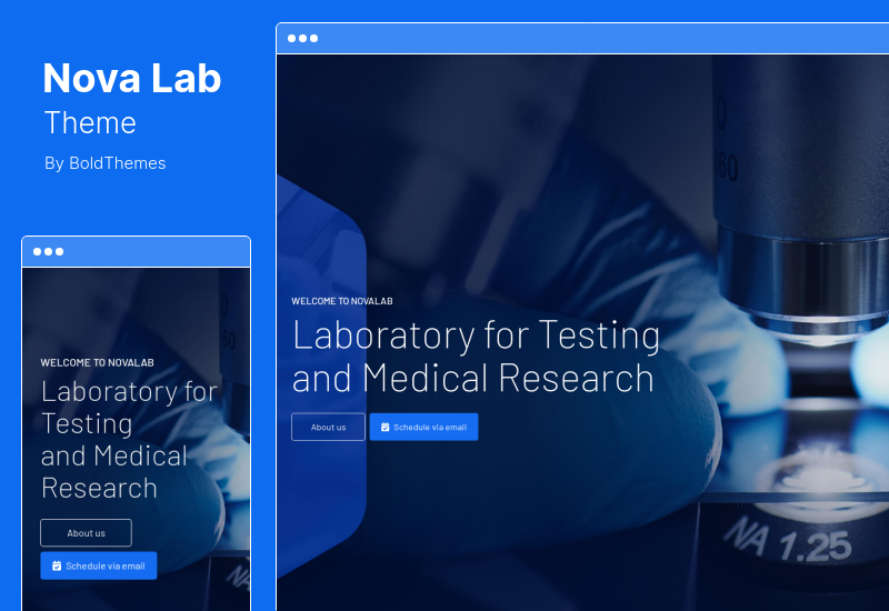 NovaLab 主题 - 科学研究和实验室 WordPress 主题