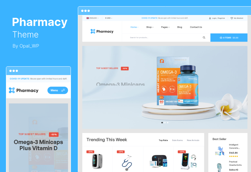 Tema Farmacie - Tema Farmacie WooCommerce