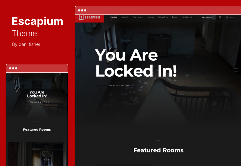 ธีม Escapium - เกม Escape Room ธีม WordPress