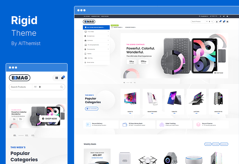 Rigid Theme - ธีม WooCommerce สำหรับ WCFM Multi Vendor Marketplaces และ Single Shops