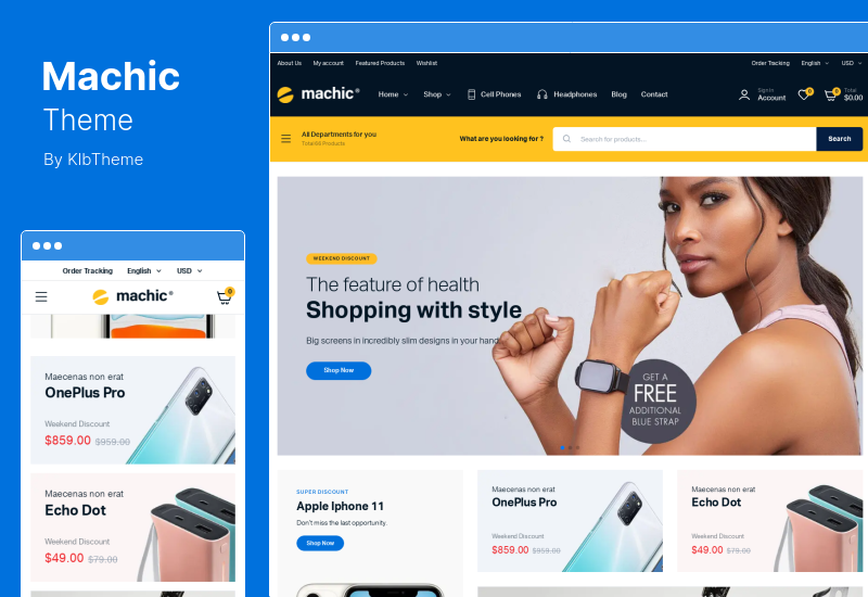 Tema Machic - Tema WooCommerce magazin de electronice