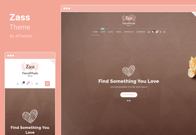 ธีม Zass - ธีม WooCommerce สำหรับศิลปินแฮนด์เมดและช่างฝีมือ