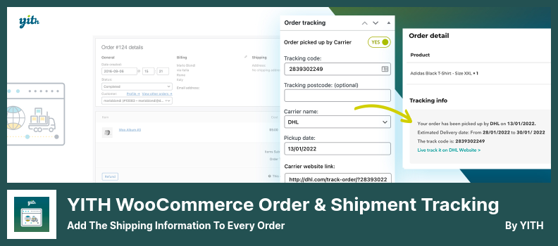 YITH WooCommerce Order & Shipment Tracking Plugin - Fügen Sie jeder Bestellung die Versandinformationen hinzu