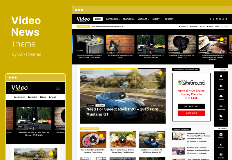 Video News Theme - Magazin / Zeitung WordPress Theme