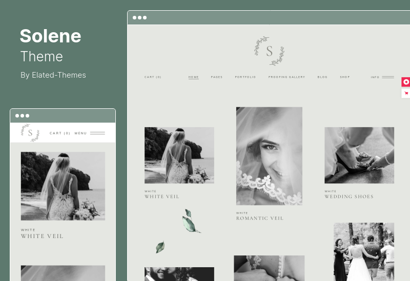 Solene Theme - Hochzeitsfotografie WordPress Theme