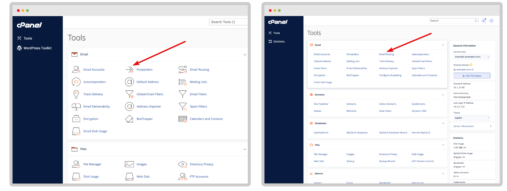 cPanel- Termos e glossário do WordPress