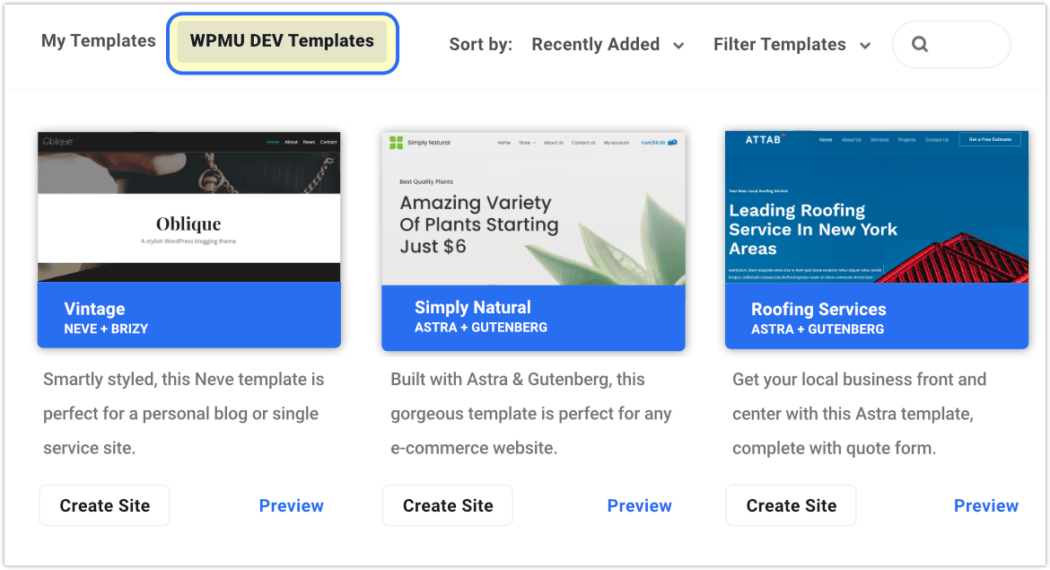 templates_wpmudev templates