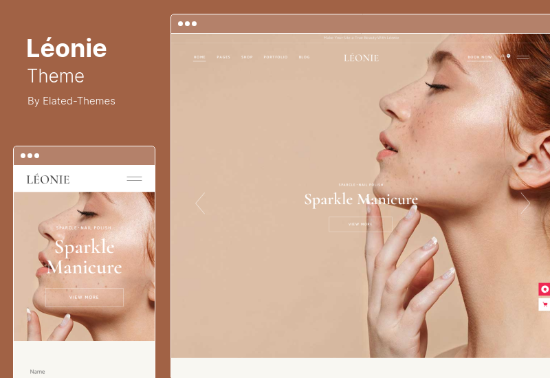 Leonie Theme - WordPress-Theme für Nagel- und Schönheitssalons