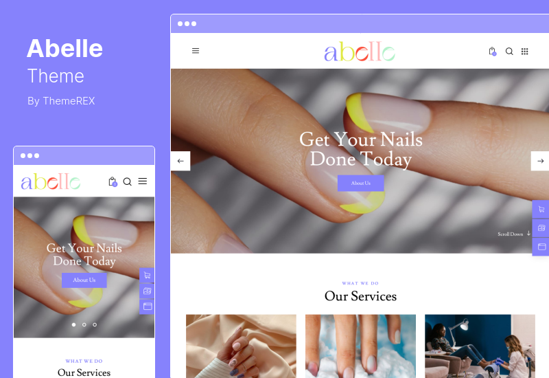 موضوع Abelle - موضوع صالون التجميل Elementor WordPress