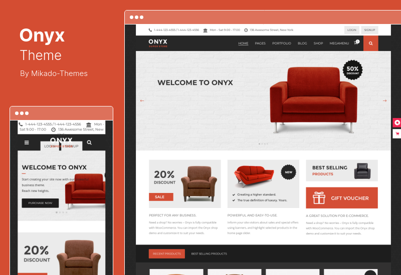 Tema Onyx - Tema WordPress Bisnis Multi-Konsep