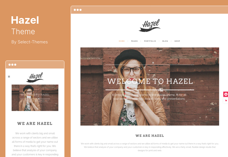 Hazel 테마 - Creative Multi-Concept WordPress Theme