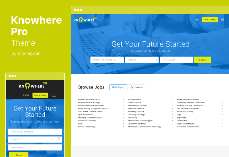 Tema Knowhere Pro - Tema WordPress per directory classificate multiuso