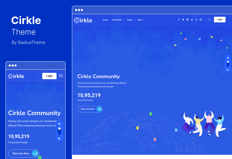 Tema Cirkle - Tema WordPress de rede social