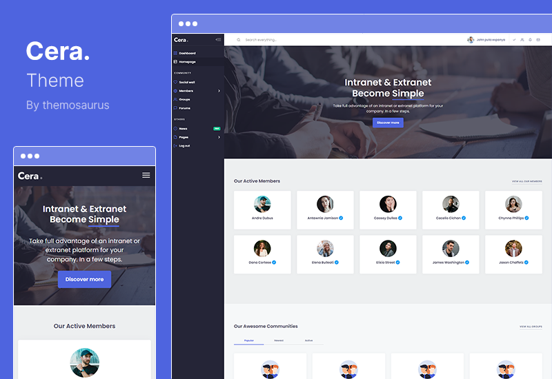 Cera-Theme - Intranet-Community-WordPress-Theme