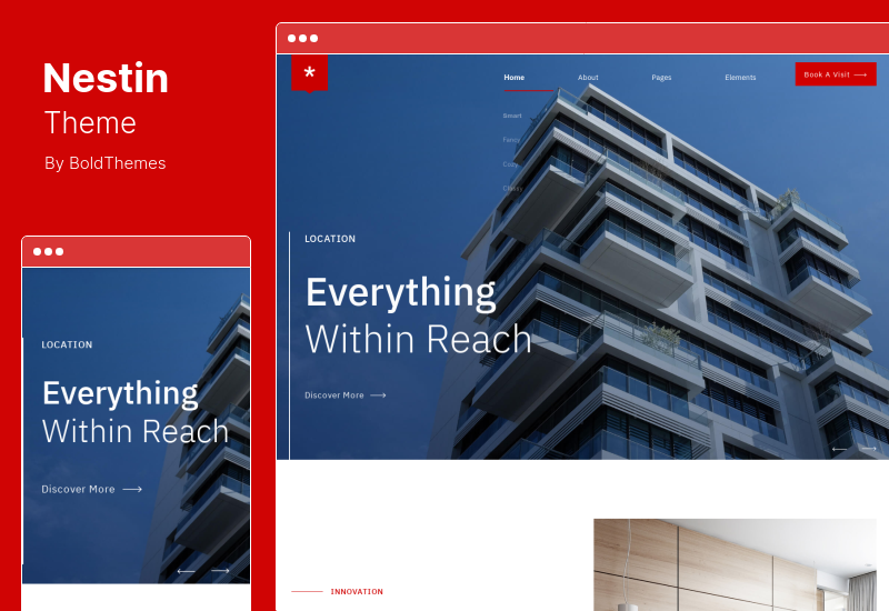 Nestin-Thema - WordPress-Theme für Immobilien und einzelne Immobilien