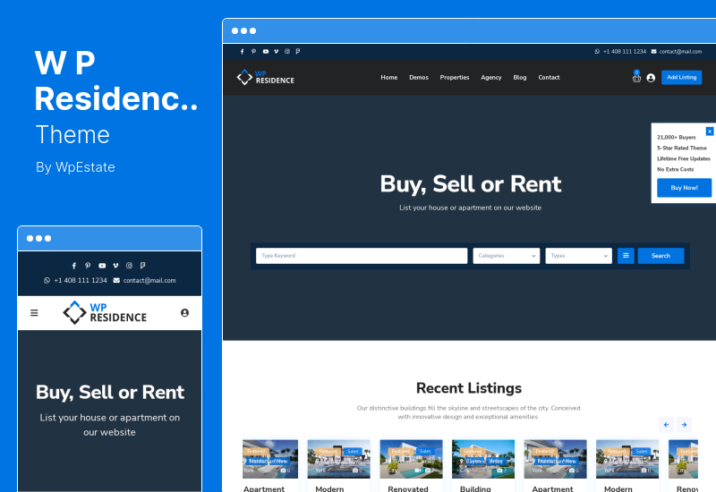 Tema WPResidence - Tema WordPress pentru imobiliare