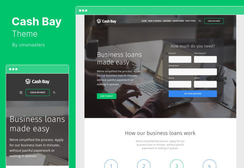 Cash Bay Theme - Motyw WordPress Banking and Payday Loans