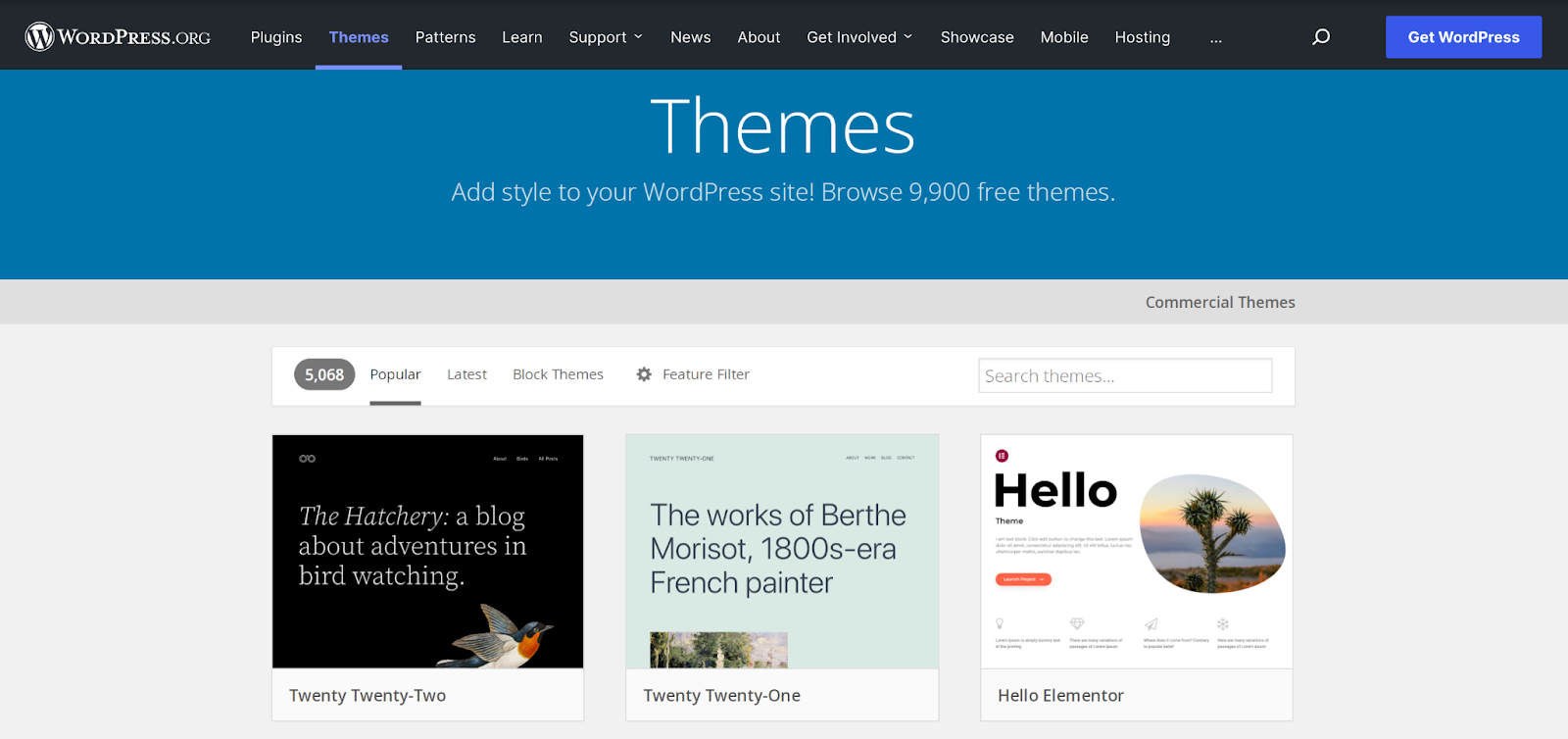 WordPress-Theme-Bibliothek