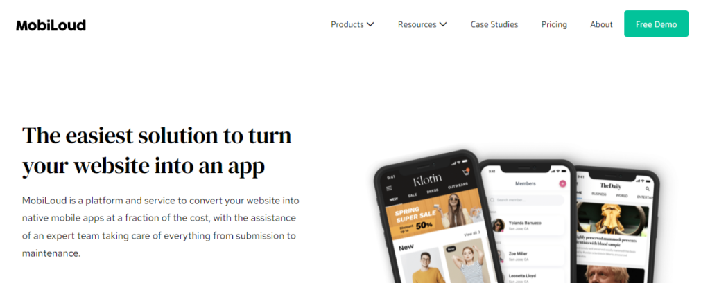 Mobiloud - convertir un site wordpress en application mobile