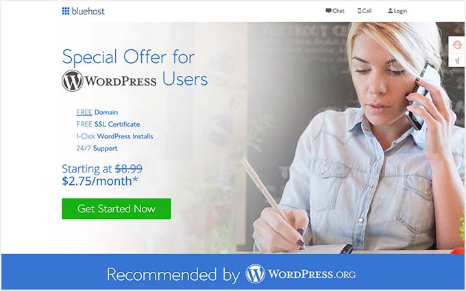 Oferta Bluehost pentru utilizatorii WPBginner