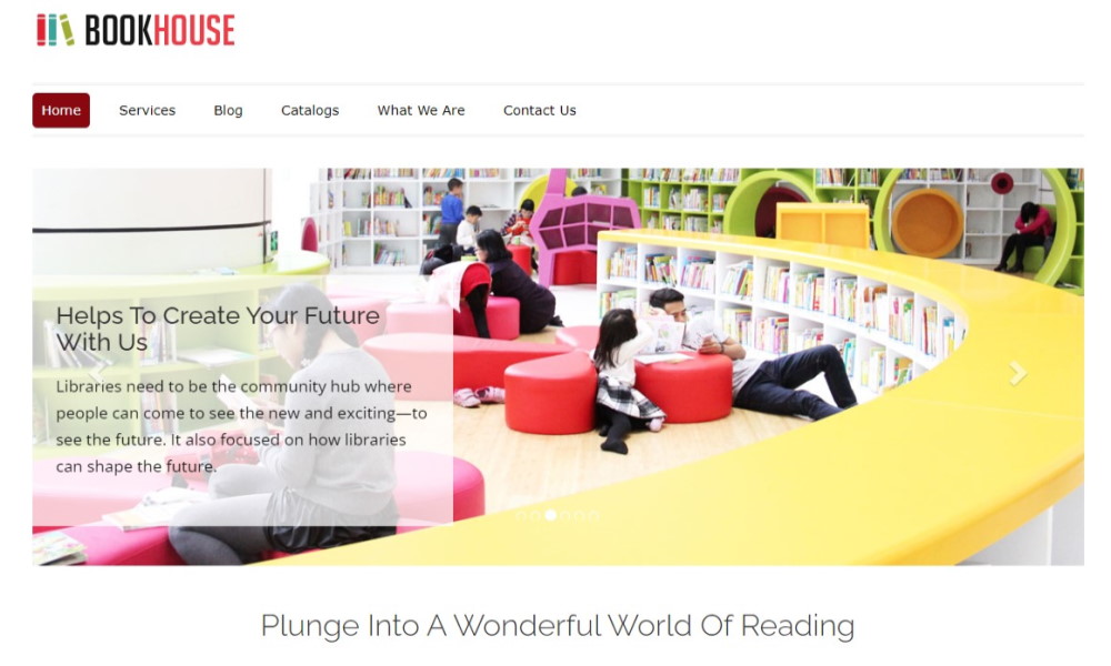 Bookhouse WordPress-Bibliotheksdesign-Demoseite