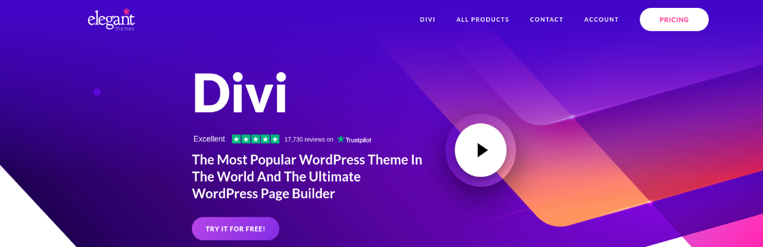 Thème WordPress Divi et constructeur visuel de pages