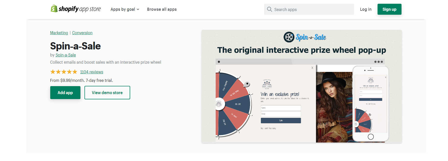 Spin-a-Sale - Shopify Spin The Wheel Uygulamaları