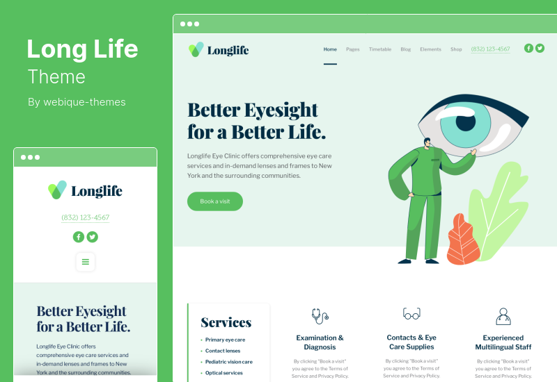 LongLife Theme - Medizinisches WordPress-Theme