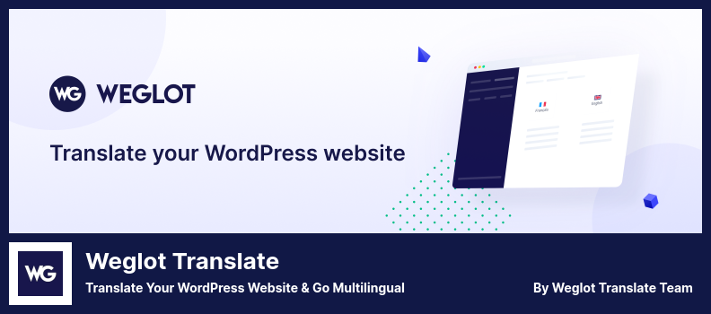Weglot Translate Plugin - Übersetzen Sie Ihre WordPress-Website und gehen Sie mehrsprachig