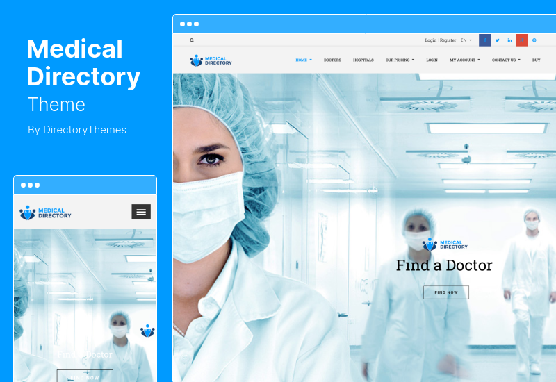 Medizinisches Verzeichnis-Thema – WordPress-Theme für Krankenhäuser und Ärzte