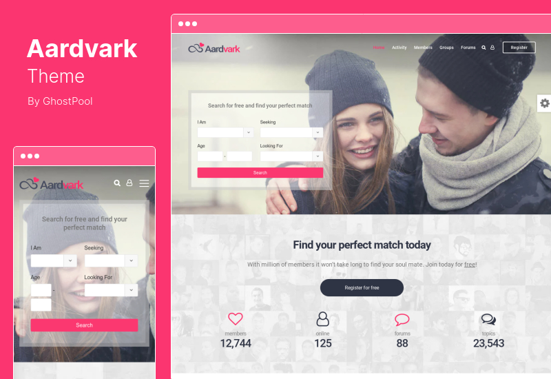 Aardvark Theme – Community, Mitgliedschaft, BuddyPress WordPress Theme