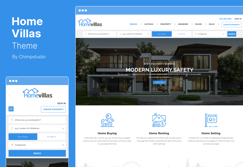 Home Villas Theme - Immobilien-WordPress-Thema