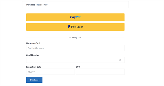 Check-out do PayPal Commerce em Easy Digital Downloads