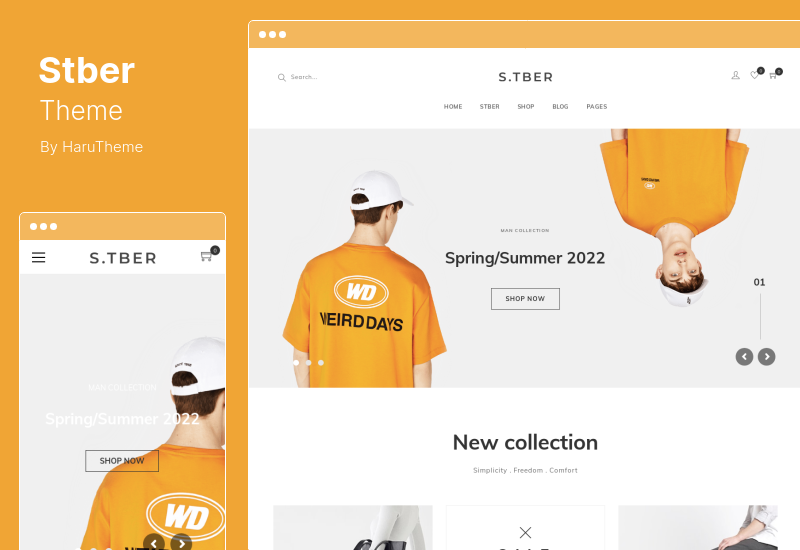 Stber Teması - Mobilya ve Tişört WooCommerce WordPress Teması