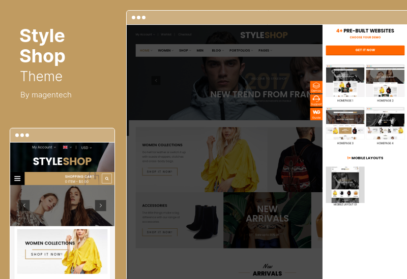 StyleShop Teması - Duyarlı Giyim / Moda Mağazası WordPress WooCommerce Teması