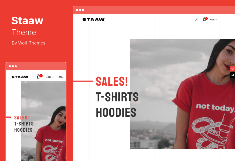 Staaw Teması - Talep Üzerine Baskı WooCommerce Teması