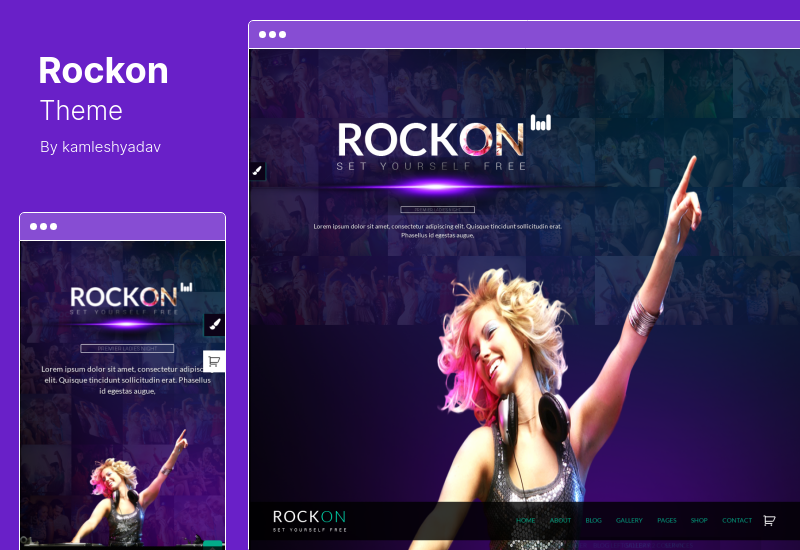 Rockon Teması - Gece Kulübü WordPress Teması