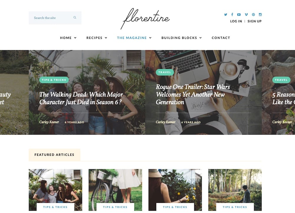 Florentiner WordPress-Theme