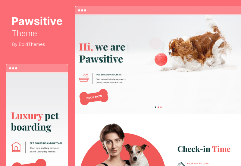 Tema Pawsitive - Tema de WordPress para cuidado de mascotas y tienda de mascotas