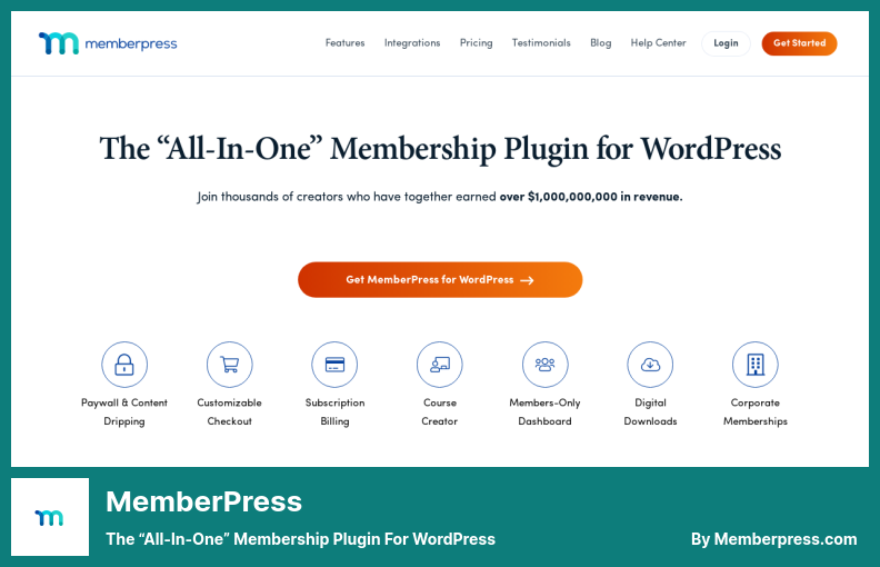 MemberPress 插件 - WordPress 的“一體化”會員插件