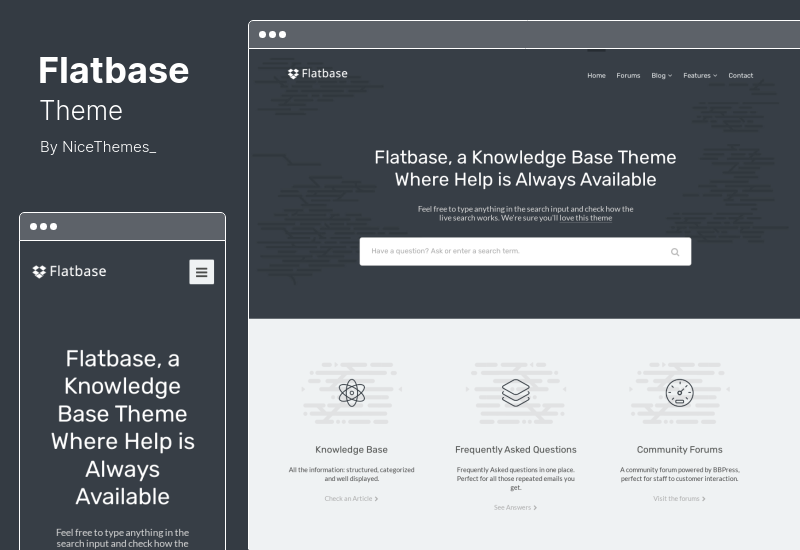 Thème Flatbase - Une base de connaissances réactive et un thème Wiki WordPress