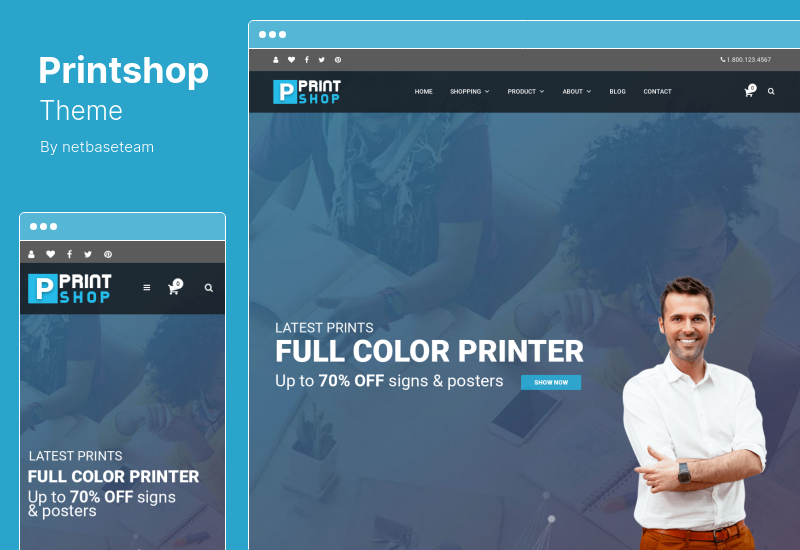 Printshop 테마 - 반응형 인쇄 WordPress 테마
