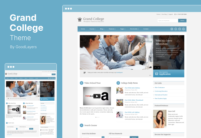 Grand College Theme — тема WordPress для образования
